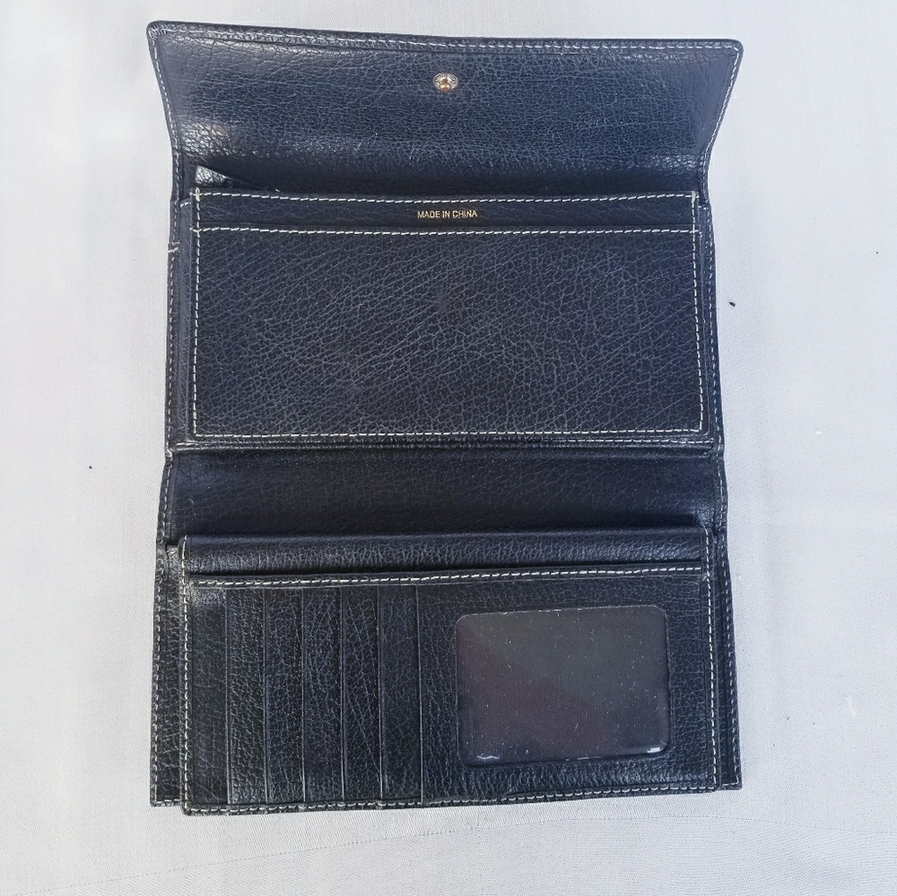 EUC Kate Spade Black Pebble Grain Leather Wallet - Picture 4 of 7